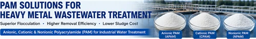 Heavy Metal Removal in Industrial Wastewater: The Strategic Role Of PAM & Integrated Solutions